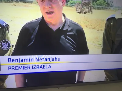 ZygmuntTamburino - Premier Izraela w koszulce od Hugo Boss, TVN, piątek, godzina 19. ...