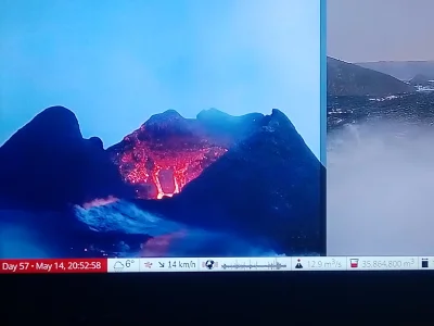 grzesiecki - Na Islandii, z wulkanu chyba sam Belzebub spogląda na to co się dzieje n...