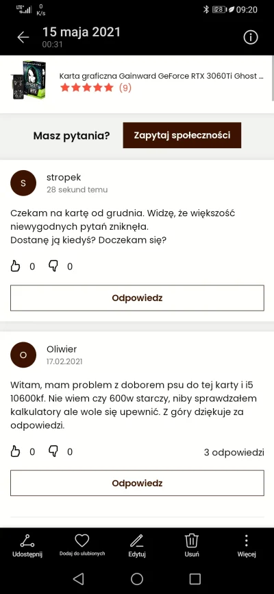 Szarzastyy - Proszę jak komentarze znikają. Jak już dostanę kartę, nigdy już nic u wa...