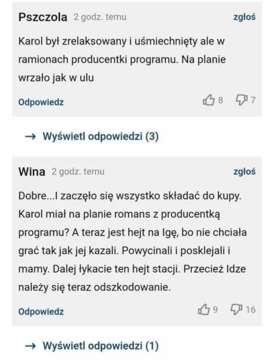 A.....t - Komentarze z pudla nie zawodzą ( ͡° ͜ʖ ͡°)
#slubodpierwszegowejrzenia