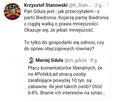 vajroos - Pan Krzysztof nie ma odwagi skrytykować władzy tylko działacza Lewicy, któr...