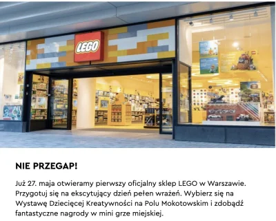 promoklocki - 27 maja otwarcie oficjalnego sklepu #lego w Polsce (Galeria Arkadia #wa...