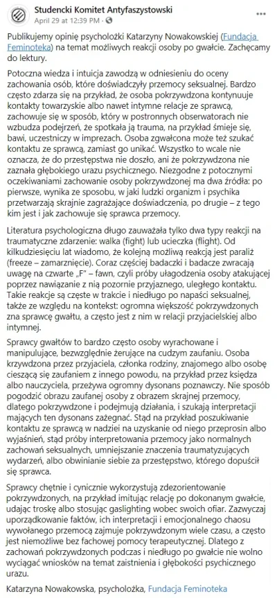 k.....0 - > Po 6, 8 latach sobie przypomina?

nie śmiejmy się z pani Zofii, jest pe...