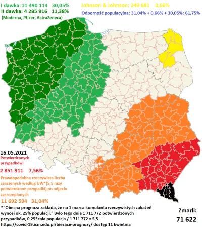 Cierniostwor - Koronawirusem zaraziło się już oficjalnie 2 851 911 osób w całej Pols...