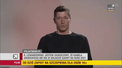Minieri - Lewandowski w Polsacie News m.in o braku powołania dla Grosickiego (trochę ...
