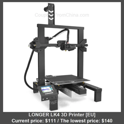 n____S - LONGER LK4 3D Printer [EU]
Cena: $111.00 (najniższa w historii: $140.00)
K...