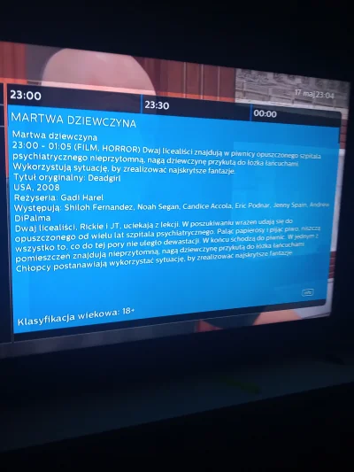 illneverfallinlove - Na szczęście TV6 leci właśnie chyba najbardziej #!$%@? horror ja...