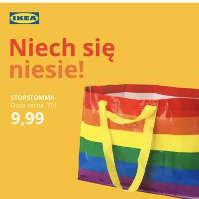 C.....d - Ikea tęczowa torba cena kilka raz droższa od zwykłej torby