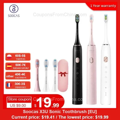 n____S - Soocas X3U Sonic Toothbrush [EU]
Cena: $19.41 (najniższa w historii: $19.99...