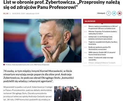 syn_admina - > Zybertowicz jest profesorem?

Nie jest. Odmówili mu profesury, 

t...