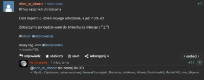 e.....u - 37/1oo ostatnich dni bitcoina

wołam:
@lunarwave_, @Myrdin, @Zajebiozaur...