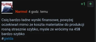 G.....k - @Narmol: to po co pisałeś o $45 jak sprzedałeś za $40? Ręcę pod tyłek i cze...