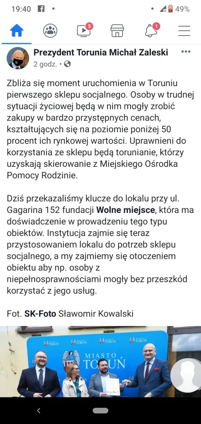 slepauliczka - Sklepy socjalne w #torun. Patologia będzie mogła kupić sobie żarcie za...