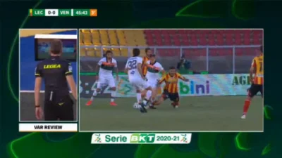 I.....n - Lecce 0-1 Venezia [0-2 w dwumeczu] - Mattia Aramu z karnego 45'+2'

#mecz...