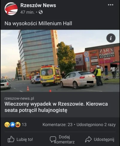 Adamerio - Potrącił kogo? xDDDDD
#rzeszow #heheszki #hulajnogaelektryczna #hulajnoga