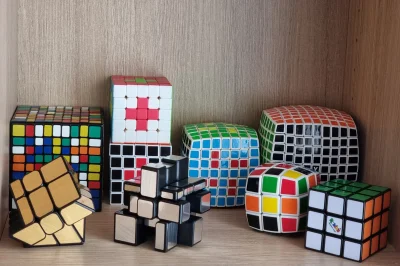 mjfotocompl - I pomału kolekcja #rubik #kostkarubika #vcube rośnie...