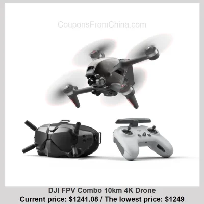 n____S - DJI FPV Combo 10km 4K Drone
Cena: $1241.08 (najniższa w historii: $1249.00)...