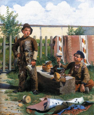 Agaress - Jacek Malczewski - Dyskusja o sztuce (olej), 1886
#malarstwo #sztuka