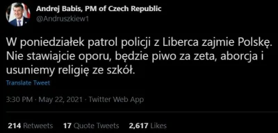 czeskiNetoperek - Andrej Babiš, náš nový premiér

#heheszki #czechy #polska #aborcj...