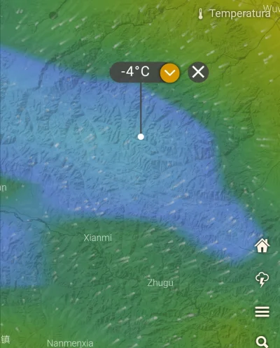 d.....0 - Obecna temperatura, dalej sypie śnieg w tych górach