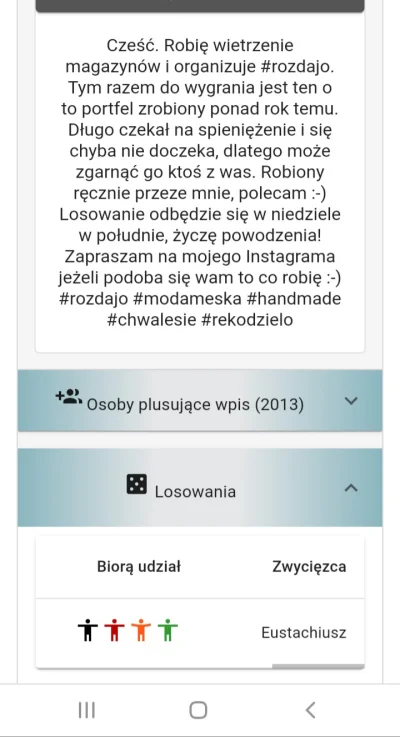 Jankojaneczko93 - Zwycięzcą został @Eustachiusz, odezwij się do mnie :-)