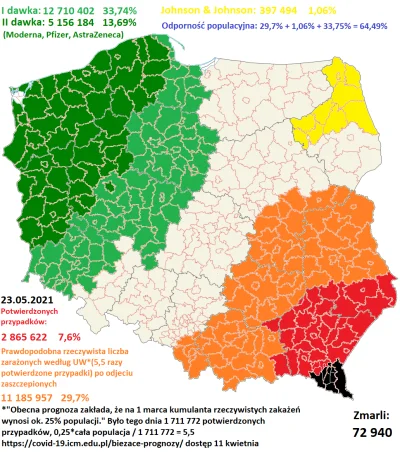 Cierniostwor - Koronawirusem zaraziło się już oficjalnie 2 865 622 osób w całej Pols...