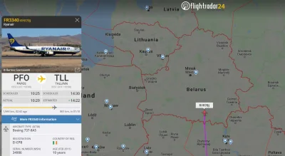 Tym - A tymczasem Ryanair właśnie sobie radośnie przeleciał nad Białrousią lecąc z Cy...