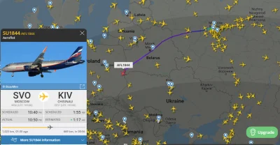 xniorvox - My tu o omijaniu Białorusi, a tymczasem Aerofłot lecący do Kiszyniowa omij...