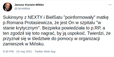 Pawu1on - @enforcer: Tutaj taki jeden https://twitter.com/JkmMikke/status/13969114955...