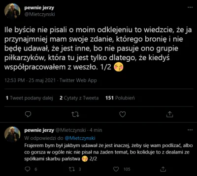 p1p2p3p4 - Mietczyński coraz jawniej i ostrzej ciśnie Stanowskiemu xD
#kanalsportowy...