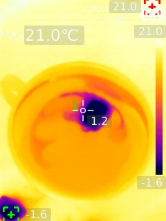 nandrolone - @NocJestMistyczna: proba 3, pomiar punktowy temperatura wody obok lodu