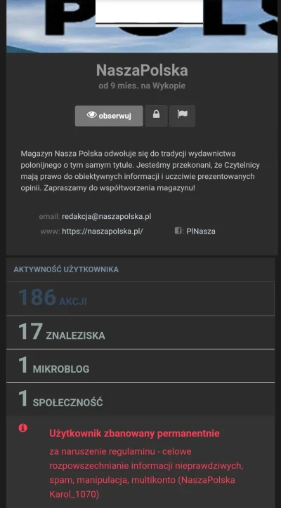 N.....t - #stobanowdlaprawakow #neuropa #tangodown

Konto szurowego portalu spadło z ...