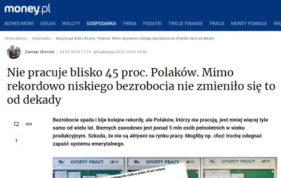 Lulu_Quest - Właśnie się dowiedziałem, że w Polsce nie pracuje ok. 45% społeczeństwa ...