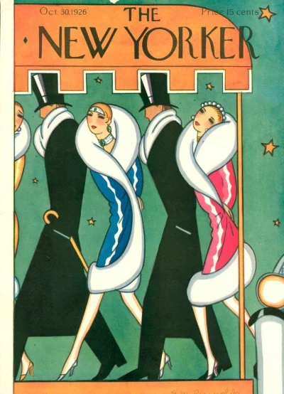 Borealny - Okładka The New Yorker, 30 października 1926.
#grafka #sztuka #retro #pras...