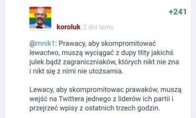 waro - Parafrazując @koroluk

Stanowski, aby skompromitować lewactwo, musi wyciągać...