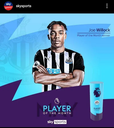 Pustulka - Joe Willock został piłkarzem miesiąca - maj w Premier League.

Daniel Ba...