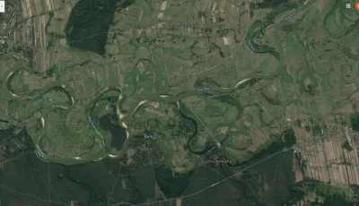 mjxxx1 - Dzięki Google maps można pooglądać jak taka wędrówka rzeki wyglądała na prze...