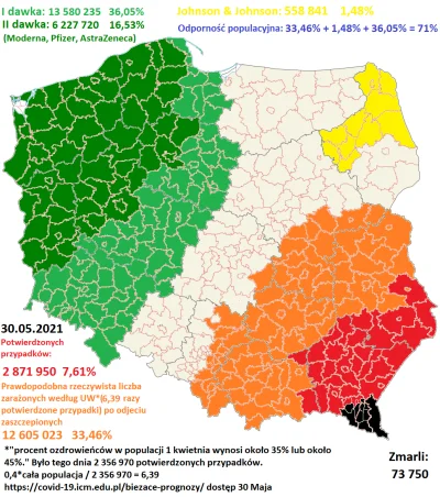 Cierniostwor - Koronawirusem zaraziło się już oficjalnie 2 871 950 osób w całej Pols...