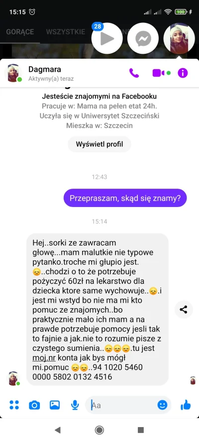 sinuh - Dostałem na Fejsie zaproszenie do znajomych od kogoś kogo nie znam. Przyjąłem...