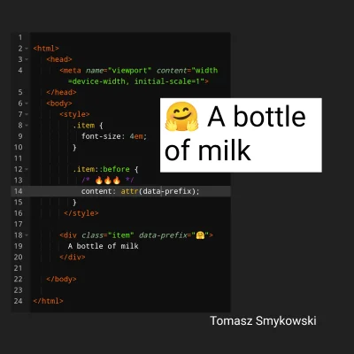 tomaszs - Czy wiesz, że możesz używać atrybutów tekstowych elementów HTML w CSS korzy...