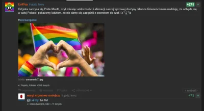 kasztanowcowiaczek - Ja cie krence, jakiś typ dodał wpis, że pride month się zaczyna ...