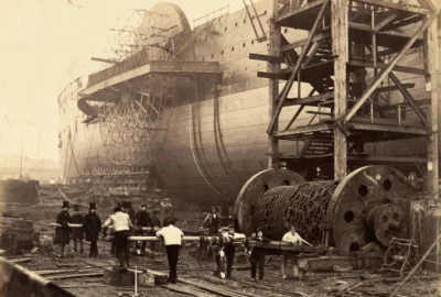myrmekochoria - Robotnicy pracujący nad SS Great Eastern, Londyn 1857.

#starszezwo...