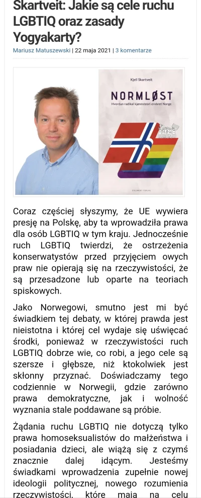 I.....o - Tutaj tekst Norwega o ideologii LGBT, jej strategii i celach.
https://mysl...