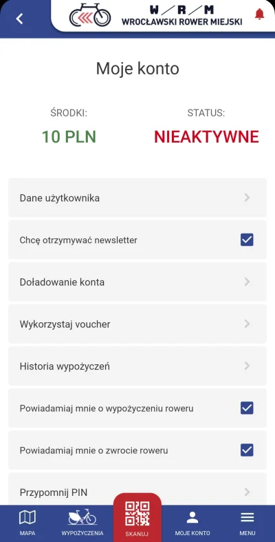 maszy666 - #wroclaw #wrm mam tą #!$%@?ą aplikację, środki na koncie sprzed chyba roku...
