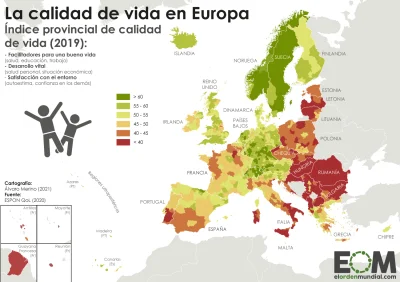 Widur - Jakość życia w regionach UE

#europa #statystyka #mapy #mapporn #ciekawostk...