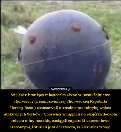 severh - > Croatian soldiers defending Livno using a naval mine against Serb forces i...