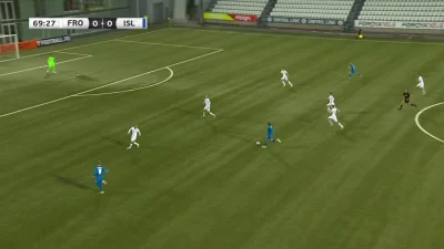 WHlTE - Wyspy Owcze 0:1 Islandia - Mikael Anderson 
#golgif #mecz