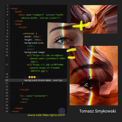 tomaszs - Czy wiesz, że możesz miksować zdjęcia przy użyciu właściwości CSS o nazwie ...
