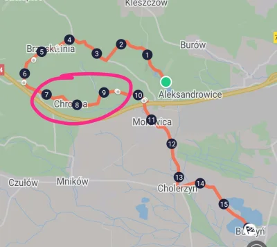 F_Ogot - @tresor:

Gdzieś na 8-9 km z tego fragmentu trasy.
Długi zjazd z górki po...