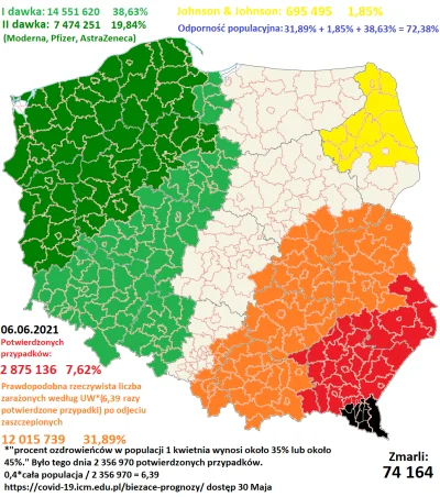 Cierniostwor - Koronawirusem zaraziło się już oficjalnie 2 875 136 osób w całej Pols...